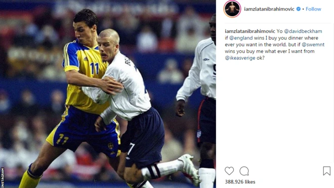 Beckham dan Ibrahimovic sama-sama pernah bermain untuk Manchester United, AC Milan, PSG dan LA Galaxy. Tapi siapakah yang akan tersenyum nanti malam?