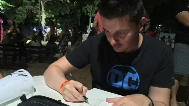 Виктор Богдановић црта неке од најпознатијих суперхероја на свету