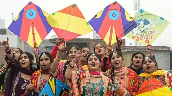 గాలిపటాలు, చరిత్ర, భారత్, మకర సంక్రాంతి