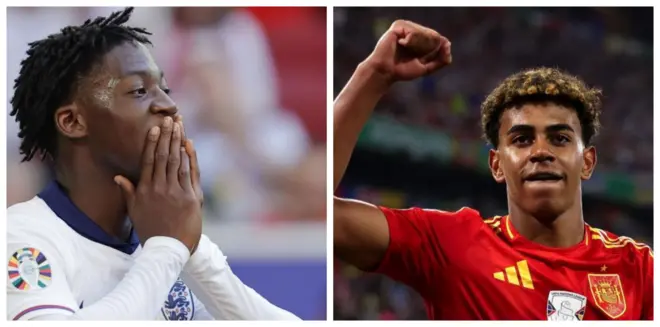 Koobiii Maayinuu, taphataa Ingilaandii fi Lamiin Yamaal [17] taphataa Ispeen