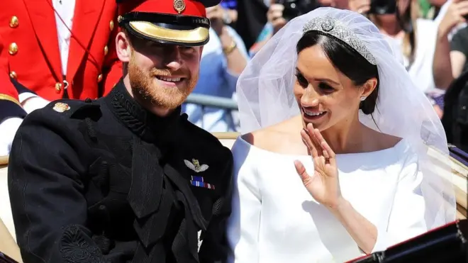 Meghan married Prince Harry at Windsor Castle in May