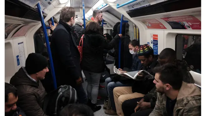 Although, some London Underground services were crowded during the early hours.