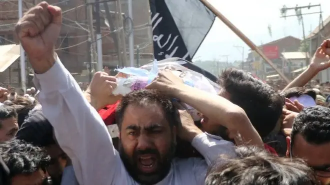 कश्मीरी प्रदर्शनकारी