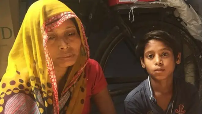 राकेश की पत्नी रामवती और बच्चे