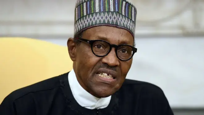 Le président nigérian Muhammadu Buhari