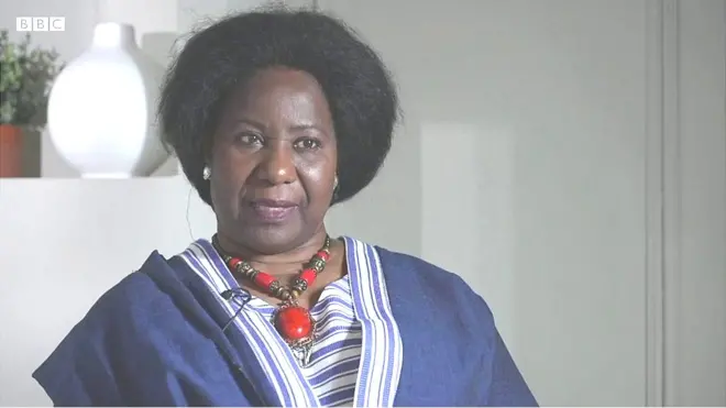 Mariam Sankara alors que s'ouvre le procès des auteurs présumés de l'assassinat du «père de la révolution burkinabé».