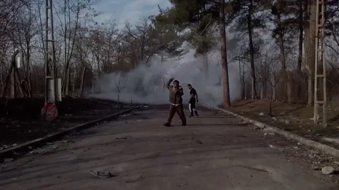 Мигранты на границе Греции и Турции.