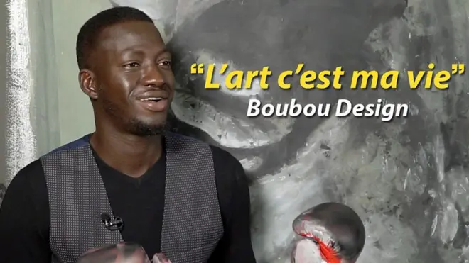 Boubou Design, peintre et phénomène des réseaux sociaux au Sénégal