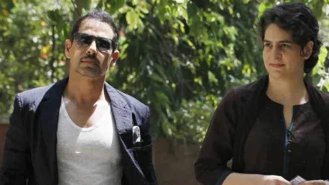 રૉબર્ટ વાડ્રા અને પ્રિયંકા ગાંધી