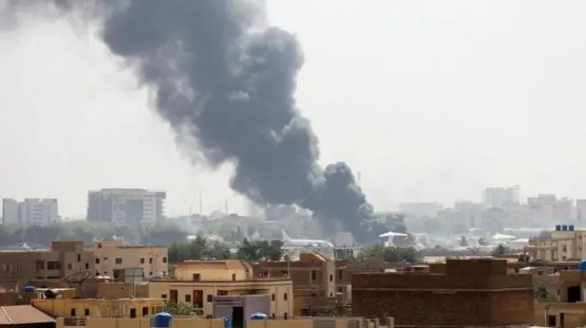 صورة من القتال في السودان\ من الأرشيف 