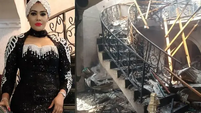 Nwaanyị ọkụ gbara ihe ya niile bere akwa ụwa ya.