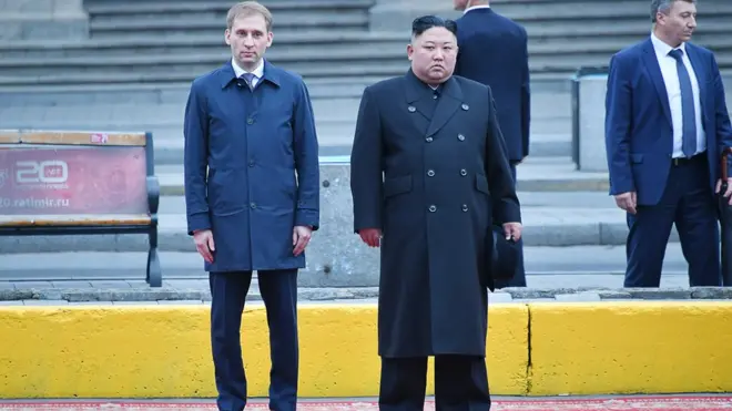 Александр Козлов и Ким Чен Ын