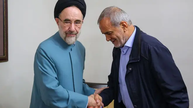 دیدار محمد خاتمی و مسعود پزشکیان