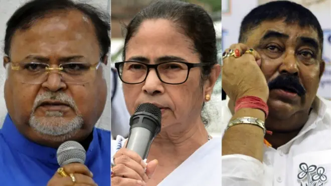 पार्थ चटर्जी, ममता बनर्जी और अनुब्रत मंडल