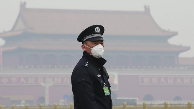 Полицейский в Пекине