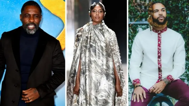 Jidenna, Idris Elba and Naomi Campbell