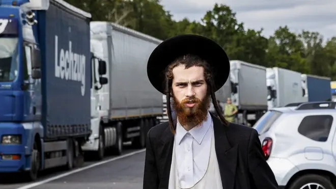 Хасиды на границе Украины и Беларуси