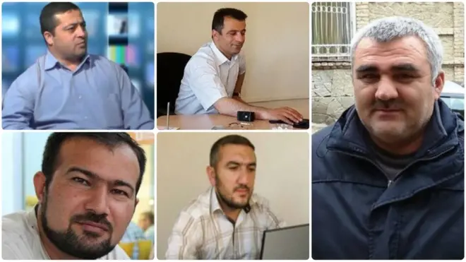 Azərbaycanda həbsdə olan jurnalistlər