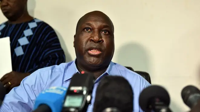 Le chef de l'opposition burkinabè, Zéphyrin Diabré