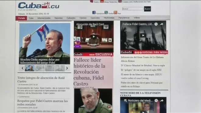 ข่าวการเสียชีวิตของคาสโตร