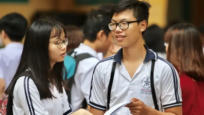 Học sinh Hà Nội trong kỳ thi tốt nghiệp trung học phổ thông hồi tháng 6/2018