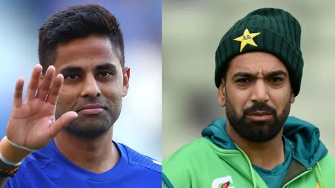 सूर्यकुमार यादव आणि हारिस रऊफ