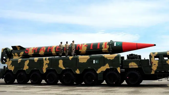 पाकिस्तान की शाहीन मिसाइल (फ़ाइल फ़ोटो)