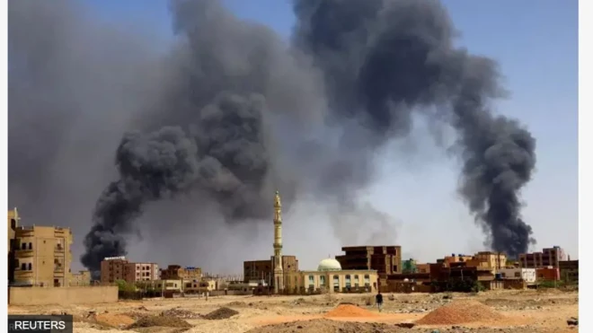 Aworan eruku to gba oju ọrun kan latari ado oloro