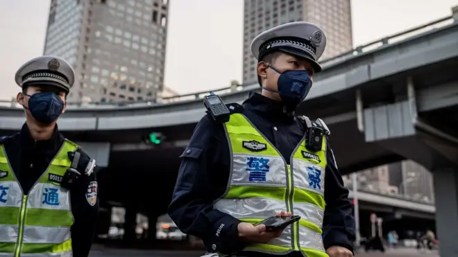 Police in Beijing
