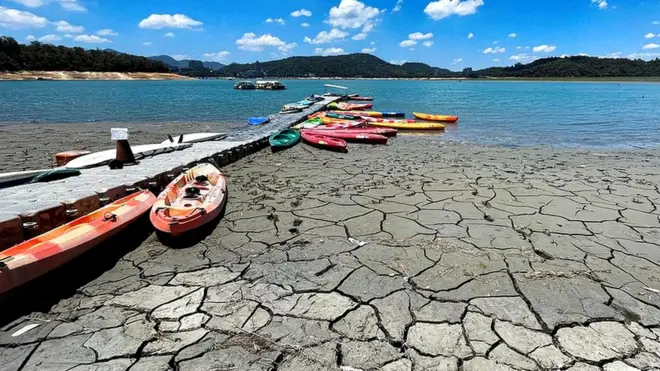 Nantou in Taiwan during a drought this year