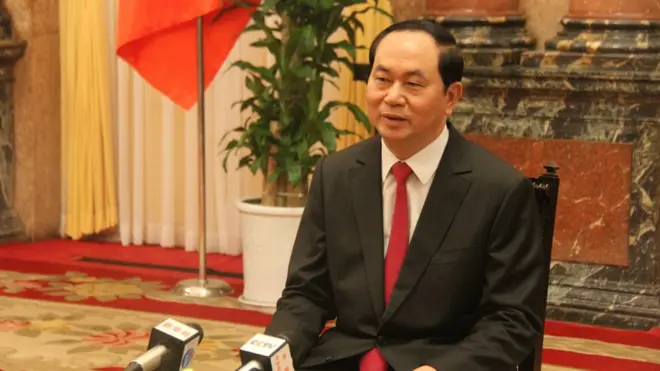 陳大光當選越南國家主席以來首次訪華