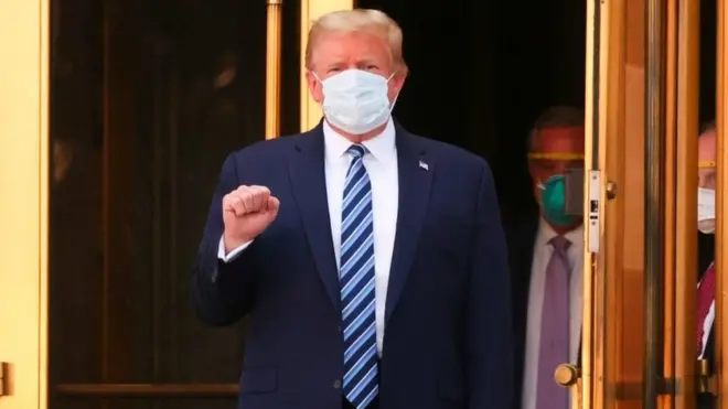 Beberapa orang mengatakan ucapan Trump setelah keluar dari rumah sakit "menginspirasi". Namun beberapa mengatakan dia tidak sensitif.