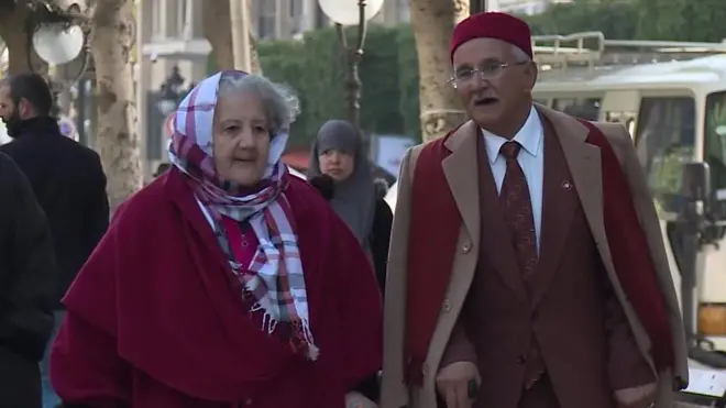 رجل وامرأة من تونس