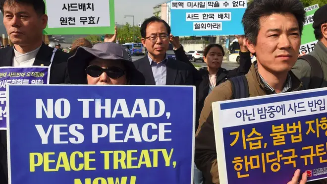 Không ít người tại Hàn Quốc phản đối THAAD