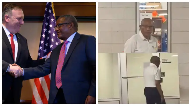 Obbo Gadduu Andaargaachoo aanga'aa Ameerikaa waliin