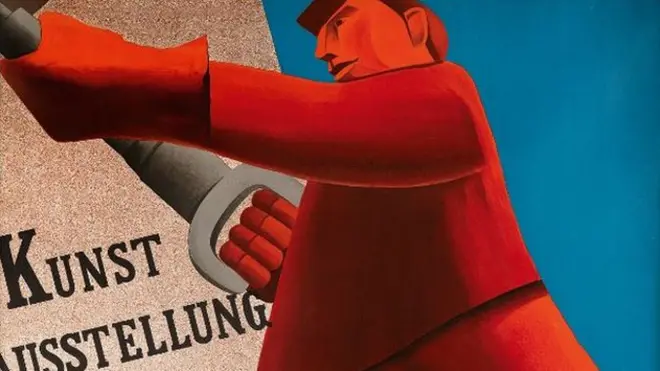 Валентина Кулагина. Плакат к выставке советского искусства в Цюрихе. 1931 г.