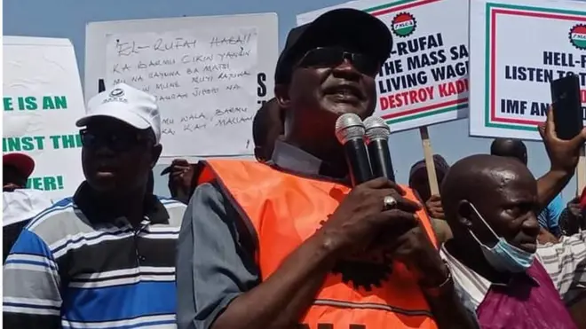 Ayuba Wabba for Kaduna workers protest on 17, May, 2021