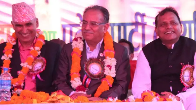 प्रचण्ड सहितका नेताहरू