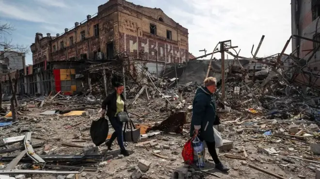 Россия босқинчилигида ўта муҳим деб кўрилган Мариупол деярли буткул вайрон бўлган.