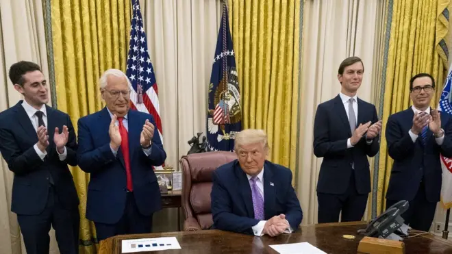 ترامب بعد الإعلان عن الإتفاق