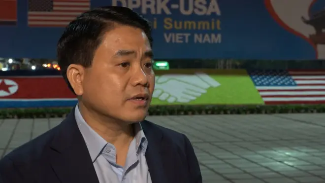 Chủ tịch thành phố Hà Nội, Nguyễn Đức Chung, nói với BBC