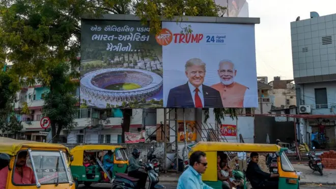India bersiap-siap untuk kunjungan resmi pertama Presiden AS Donald Trump pada 24 Februari.