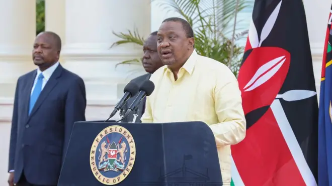 Rais Kenyatta ameweka marufuku katika kaunti nne kutokana na kile alichosema kuwa kuwa zimekua na 96% ya visa vya virusi vya Corona nchini Kenya