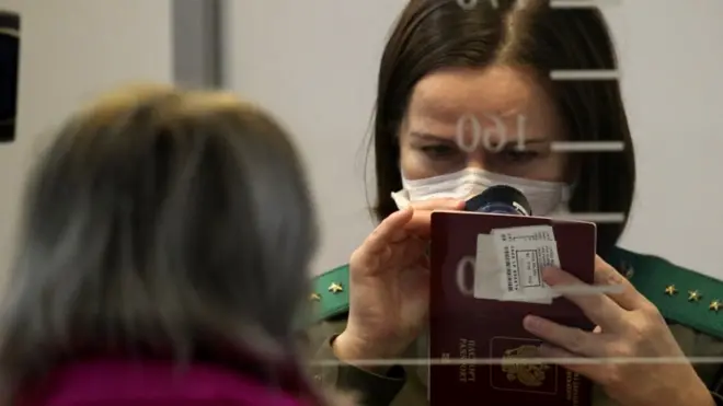 Minsk airport passport check