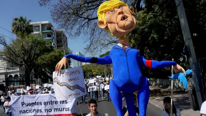 В Мексике Дональд Трамп особенно непопулярен