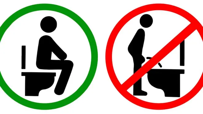 केही सार्वजनिक शौचालयहरूमा उठेर पिसाब फेर्न प्रतिबन्ध लगाइएको छ