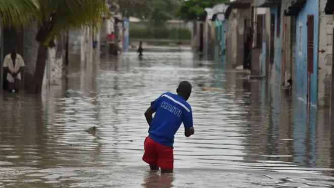 Parts of Port-au-Prince were flooded by the storm