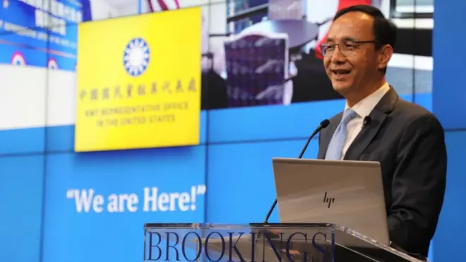 朱立倫重申「親中」是民進黨貼給國民黨的標籤。