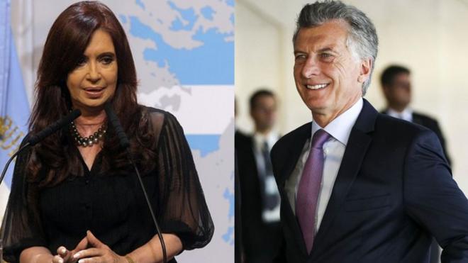 Cristina Kirchner e Mauricio Macri