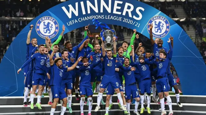 Chelsea celebrate